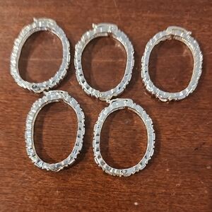 Elegant Silver Hoop  for pictures (5)